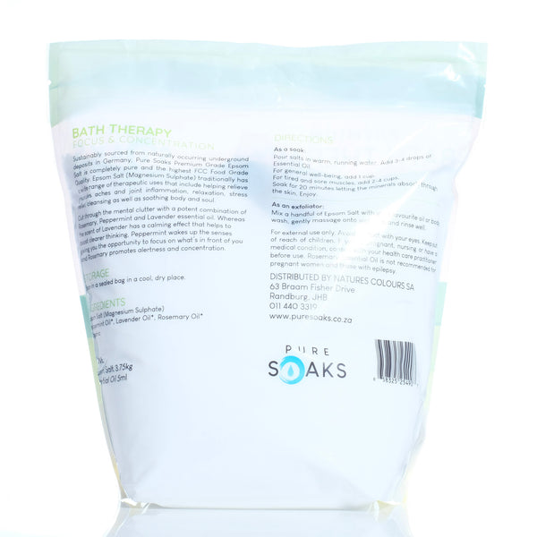 Focus & Concentration - Pure Soaks Bath Therapy Salts