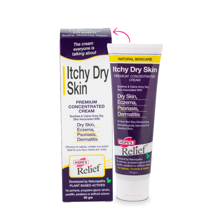 Hopes Relief Itchy Dry Skin Cream - Premium Concentrated Cream
