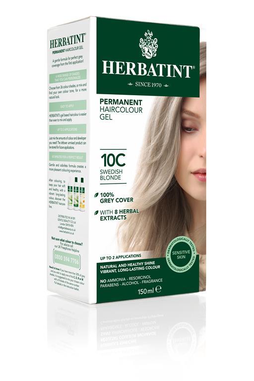 Herbatint Permanent Colour - 10C Swedish Blonde