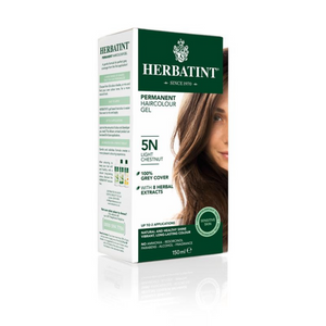 6 x Herbatint Permanent Herbal Hair Colour Gel - 5N Light Chestnut Bundle