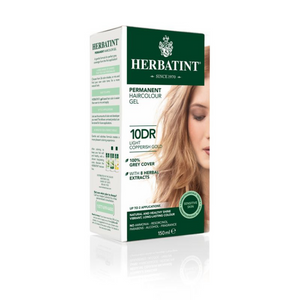 6 x Herbatint Permanent Herbal Hair Colour Gel - 10DR Light Copperish Gold Bundle