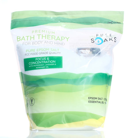 Focus & Concentration - Pure Soaks Bath Therapy Salts