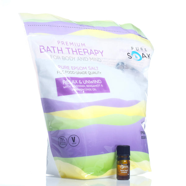 Relax & Unwind - Pure Soaks Bath Therapy Salts