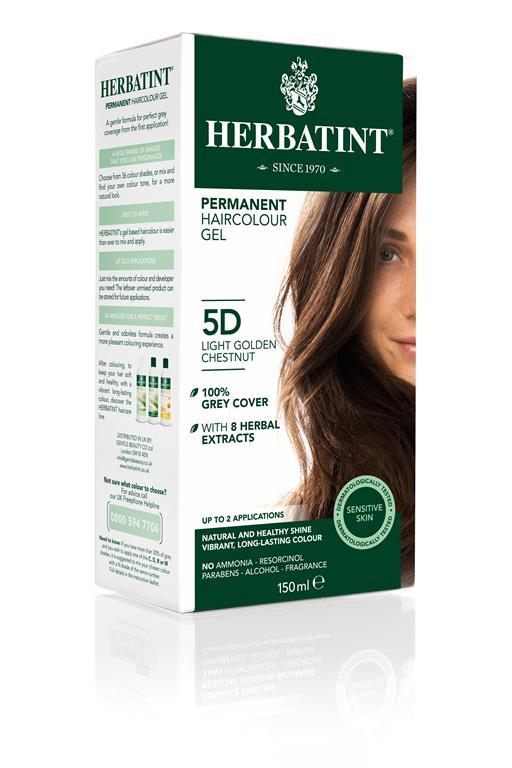 Herbatint Permanent Colour - 5D Light Golden Chestnut