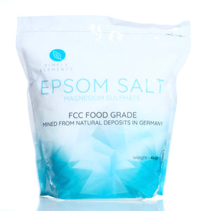 FCC Grade Epsom Salt 4KGS - Pure Soaks Bath Therapy Salts