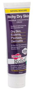 Hopes Relief Itchy Dry Skin Cream - Premium Concentrated Cream