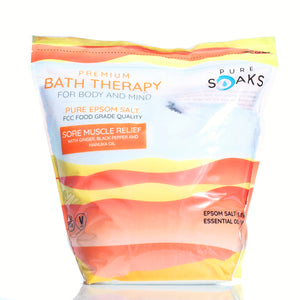 Sore Muscle Relief - Pure Soaks Bath Therapy Salts