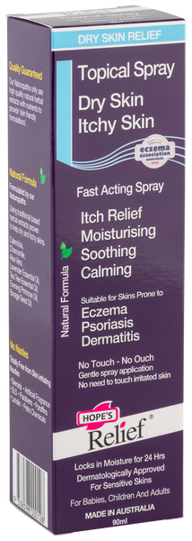 Hopes Relief Topical Spray - Natural Skin Hydration for Dry Skin