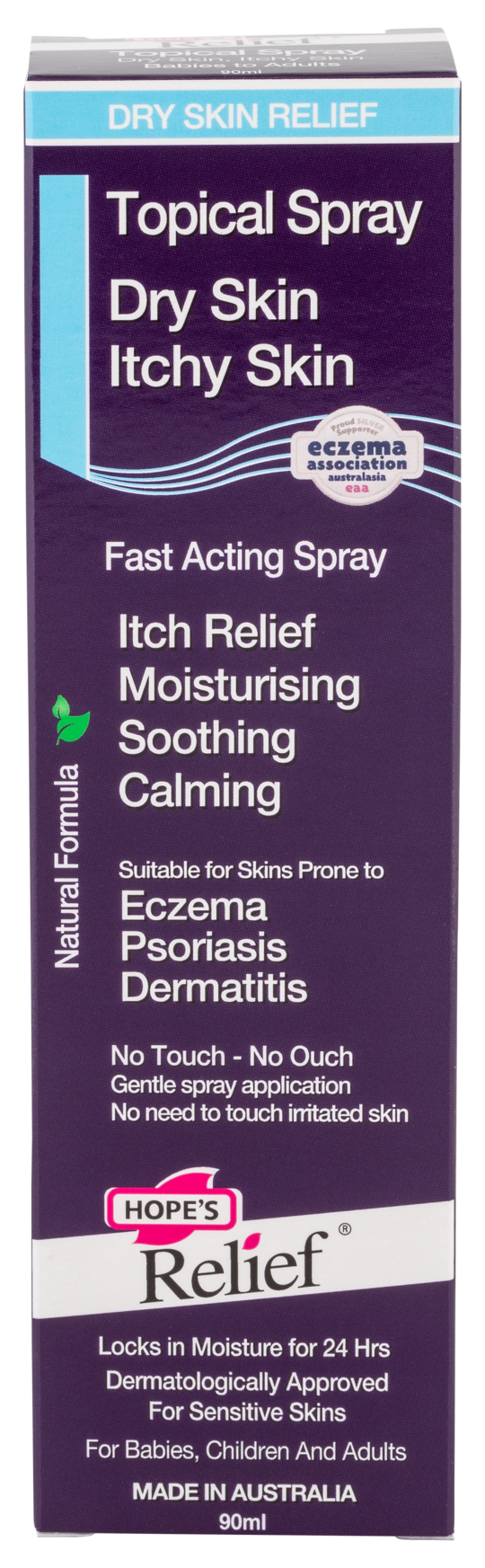 Hopes Relief Topical Spray - Natural Skin Hydration for Dry Skin