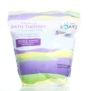 Relax & Unwind - Pure Soaks Bath Therapy Salts