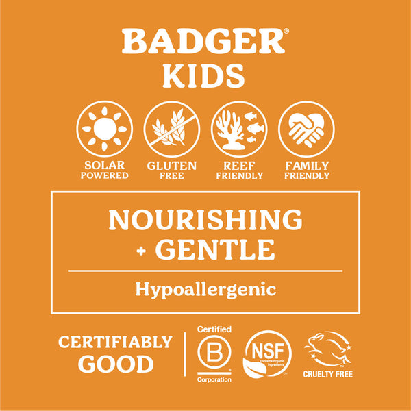 NEW - Badger SPF 40 Kids Clear Zinc Sunscreen